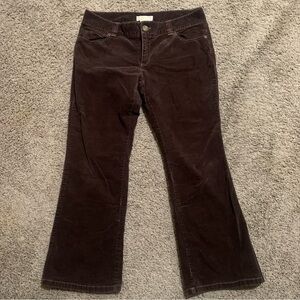MICHAEL Michael Kors Brown Corduroys Bootcut Pants 12 Petite